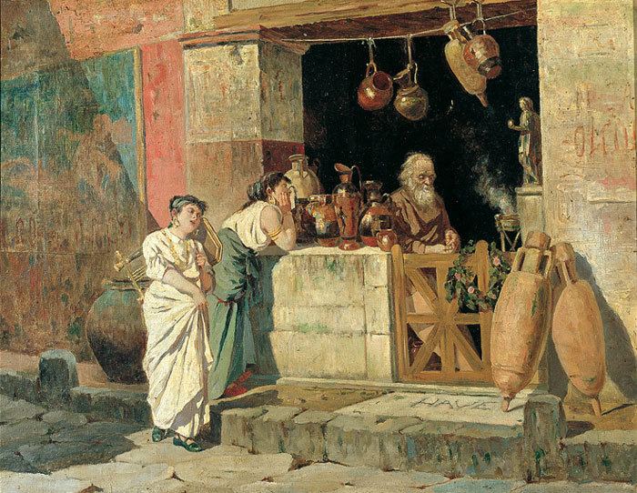 Enrico Salfi Enrico Salfi Vendedor de nforas en Pompeya PompeiiHerculaneum