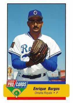 Enrique Burgos (baseball, born 1965) Enrique Burgos Gallery The Trading Card Database
