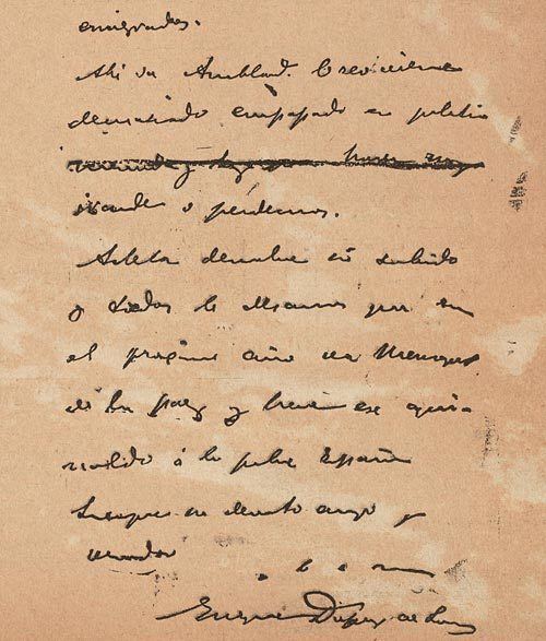 Enrique Dupuy de Lôme Our Documents De Lme Letter 1898