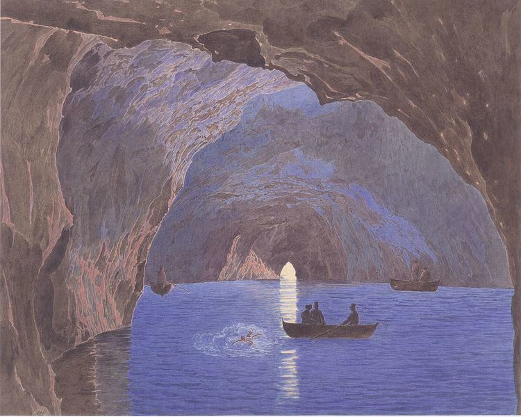 Entdeckung der blauen Grotte auf der Insel Capri