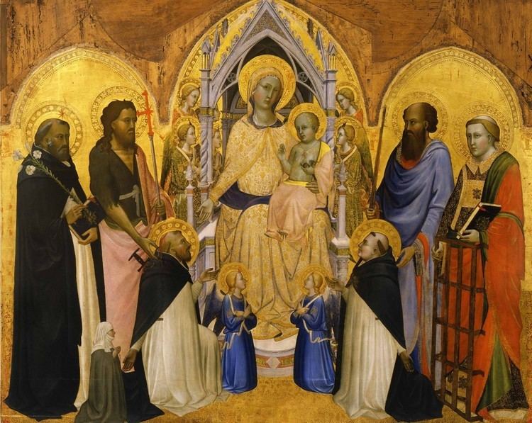 Enthroned Madonna and Child with Saints