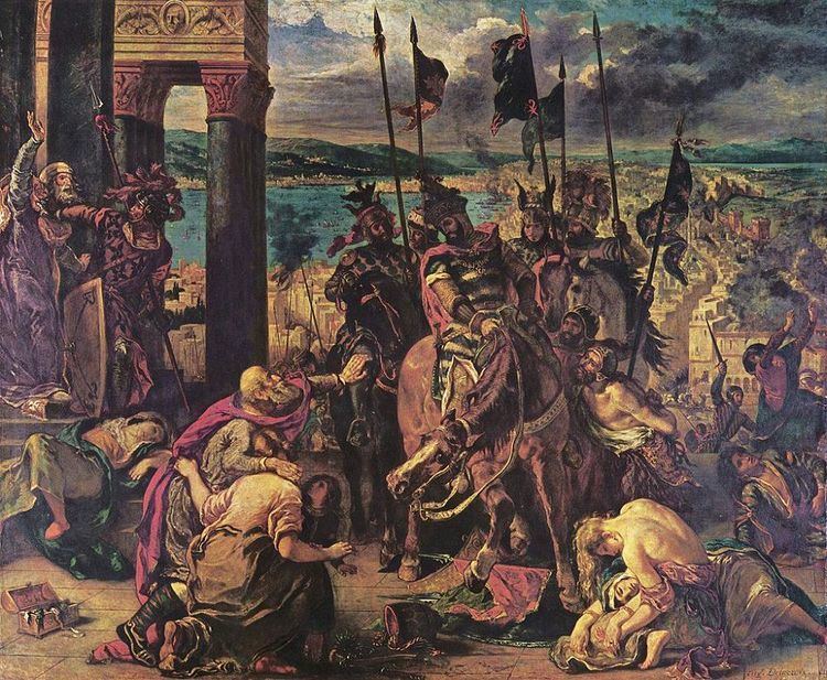 Entry of the Crusaders in Constantinople wwweugenedelacroixcomimagespaintingsentryof
