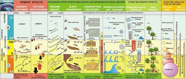 Environmental Seismic Intensity scale