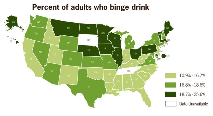 Epidemiology of binge drinking