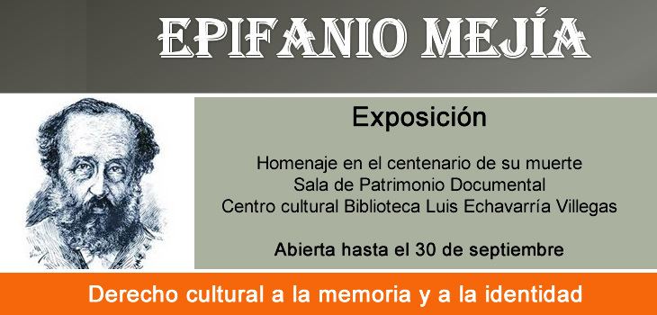 Epifanio Mejia Espacios cultura y bienestar Epifanio Meja y una