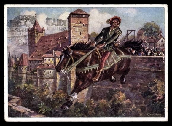 Eppelein von Gailingen Knstler Ansichtskarte Postkarte Nrnberg Eppelein von