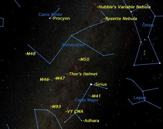 Epsilon Canis Majoris Brightest Star in Ultraviolet Light