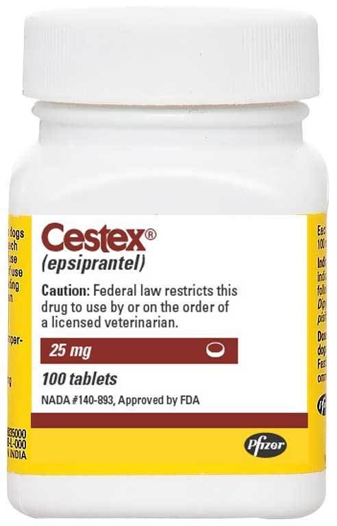 Epsiprantel Cestex Epsiprantel 25mg per tablet
