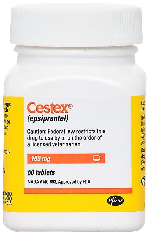 Epsiprantel Cestex Epsiprantel 100mg per tablet