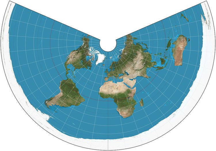 Equidistant conic projection