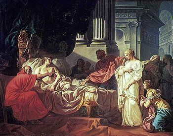 Erasistratus Discovering the Cause of Antiochus' Disease httpsuploadwikimediaorgwikipediacommonsthu