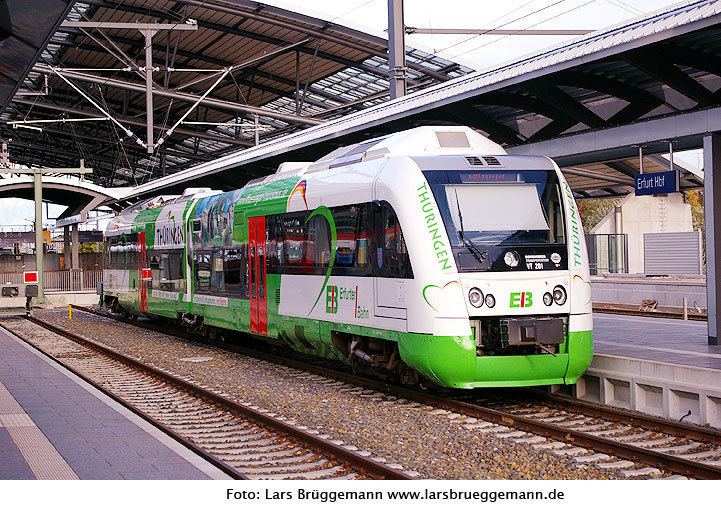 Erfurter Bahn Fotos von der Erfurter Bahn mit RegioShuttle und Itino