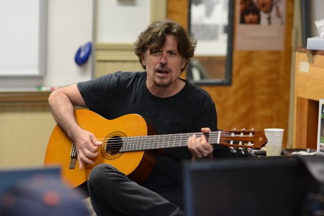 Eric Bazilian Founding Hooters member and GFS grad Eric Bazilian teaches students