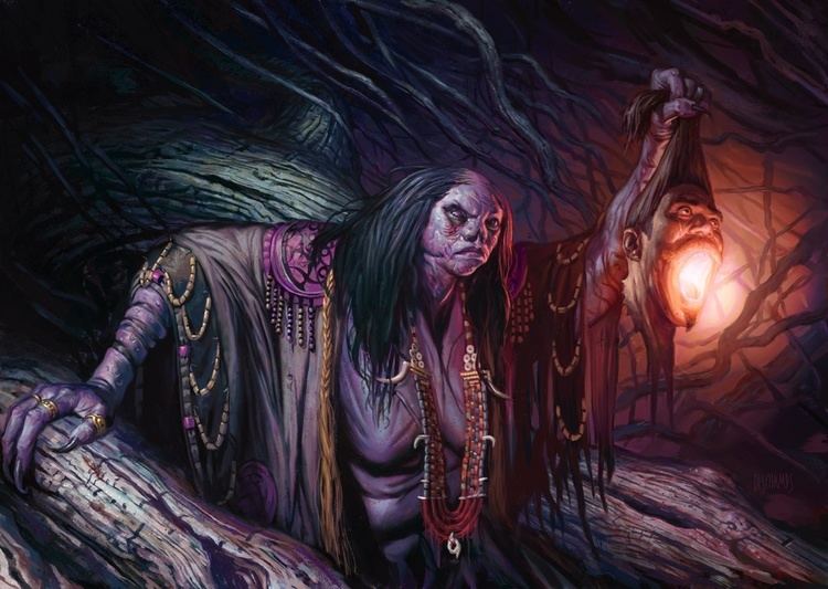 Eric Deschamps MtG Art Bogbrew Witch from M14 Core Set Set by Eric
