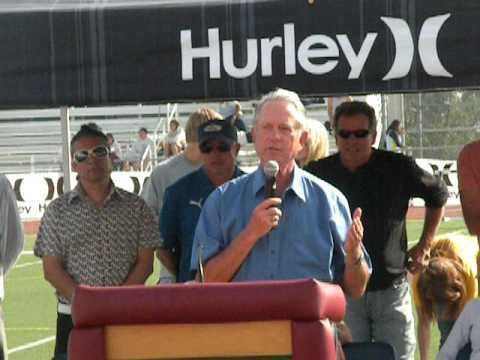 Eric Hulst Len Miller Speech Dedication of Eric Hulst Track at Laguna Beach
