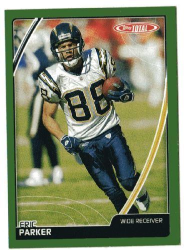 Eric Parker (American football) SAN DIEGO CHARGERS Eric Parker 248 TOPPS Total 2007 NFL Trading Card