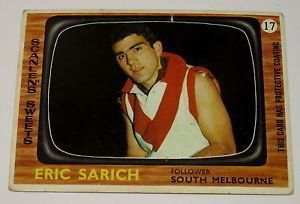 Eric Sarich VINTAGE 1967 SCANLENS VFL AFL FOOTBALL CARD No 17 ERIC SARICH eBay