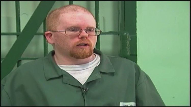 Eric Smith (murderer) being convicted wearing a prison uniform