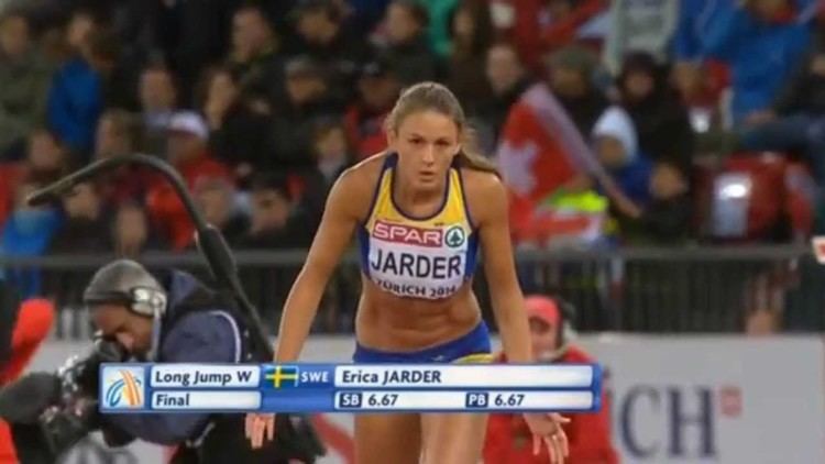 Erica Jarder Erica Jarder Long jump final in Zrich 2014 YouTube