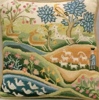 Erica Wilson Erica Wilson Four Footed Beasts in the Garden of Eden Needlework