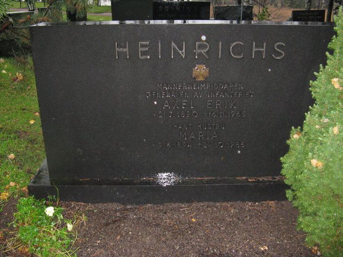 Erik Heinrichs Gen Axel Erik Heinrichs 1890 1965 Find A Grave Memorial