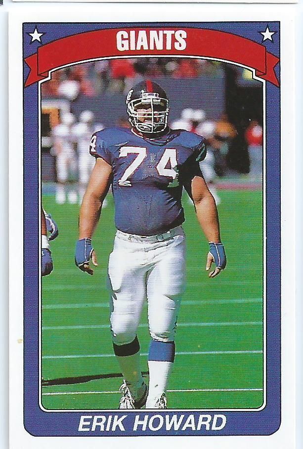 Erik Howard NEW YORK GIANTS Erik Howard 321 American Football 9091 UK Edition