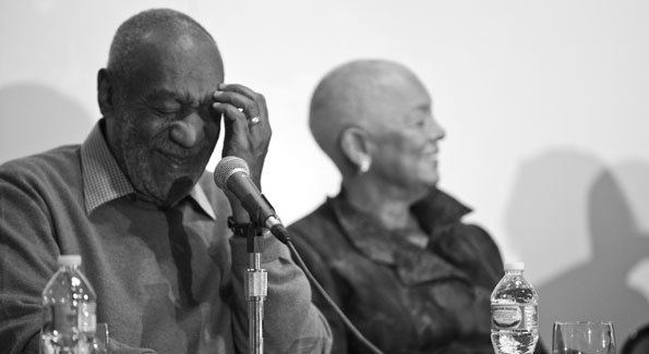 Bill and Camille Cosby at a press conference unveiling 62 pieces from their personal collection on loan at Smithsonian National Museum of African Art