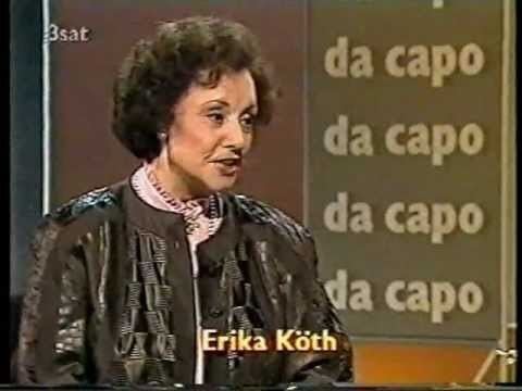 Erika Köth Erika Kth Da Capo Interview with August Everding 1988 YouTube