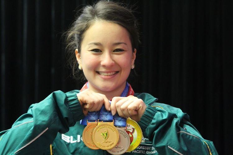Erika Yamasaki Yamasaki wins weightlifting gold for Australia The