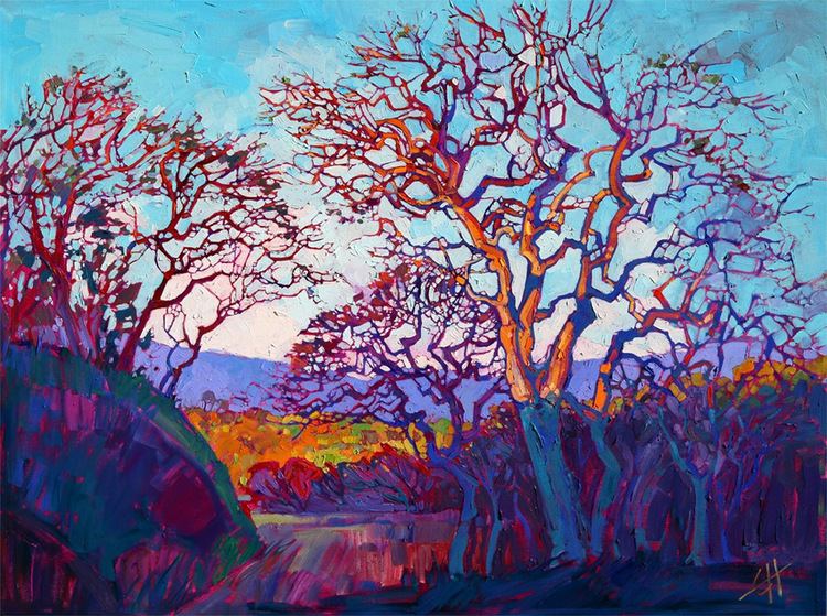 Erin Hanson Oil Landscapes Transformed into Mosaics of Color by Erin Hanson