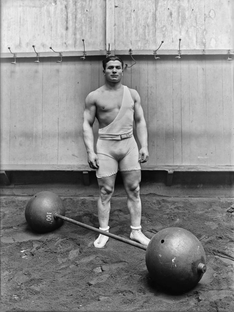 Ernest Cadine French weightlifter and 1920 Olympic champion Ernest