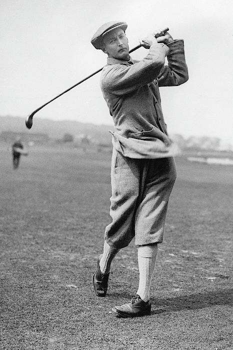 Ernest Holderness British Golfer Sir Ernest Holderness Swinging Photograph by Artist
