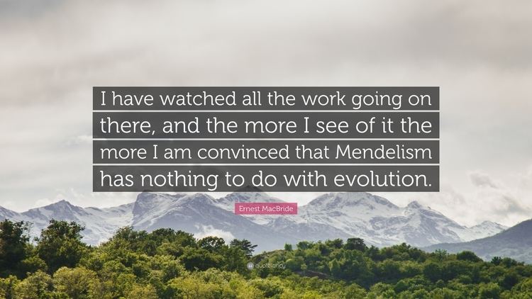 Ernest MacBride Ernest MacBride Quote I have watched all the work going on there
