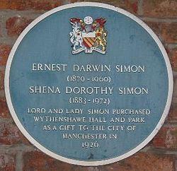 Ernest Simon, 1st Baron Simon of Wythenshawe Ernest Simon 1st Baron Simon of Wythenshawe Wikipedia