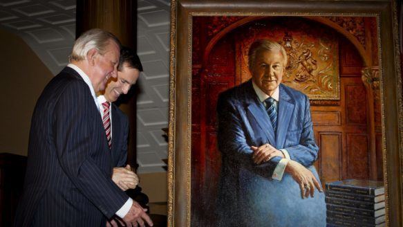 Ernie Eves Ernie Eves39 portrait finally unveiled at Queen39s Park