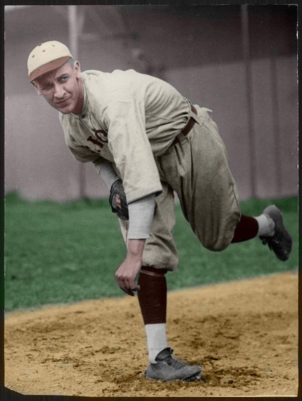 Ernie Koob Ernie Koob St Louis Browns colorized Baseball Dead Ball Era