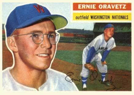 Ernie Oravetz 1956 Topps Ernie Oravetz 51 Baseball Card Value Price Guide
