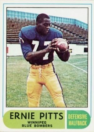 Ernie Pitts 1968 Ernie Pitts Winnipeg CFL Football Legends of the Fall