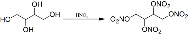 Erythritol tetranitrate Synthesis of erythritol tetranitrate tetranitrin PrepChemcom