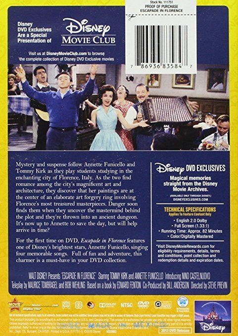 Escapade in Florence Amazoncom Escapade in Florence annette funicello Movies TV