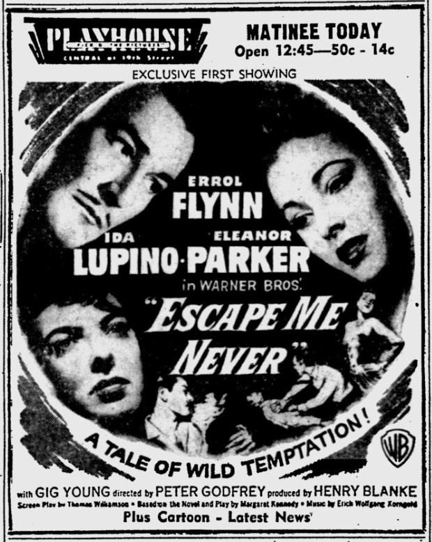 Escape Me Never (1947 film) Eleanor Parker Eleanor Parker in Escape Me Never