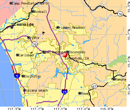 Escondido, California Escondido California CA profile population maps real estate