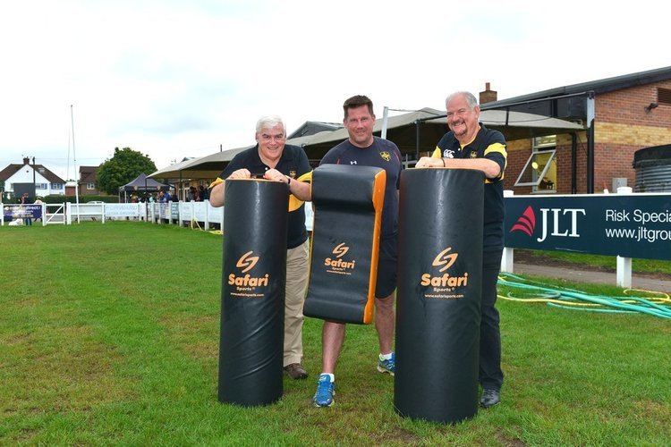 Esher RFC Safari Sports Handover of new Rugby Equipment at Esher Rugby Club