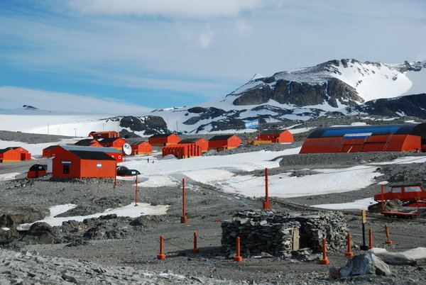 Esperanza Base Esperanza Base the human colony and another of Nordenskjold39s huts