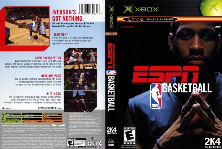 ESPN NBA Basketball (video game) wwwtheisozonecomimagescoverxbox177jpg