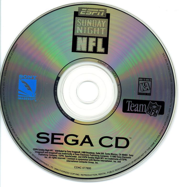 ESPN Sunday Night NFL ESPN Sunday Night NFL U ISO lt SegaCD ISOs Emuparadise