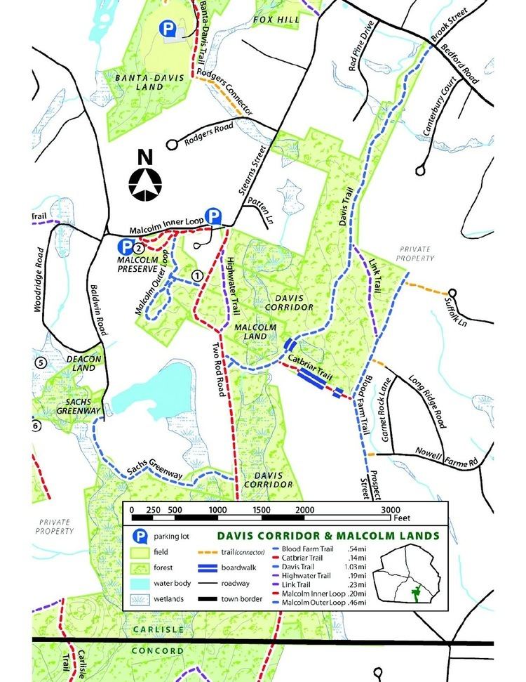 Estabrook Woods On the Land CR Properties with public access Estabrook Woods part