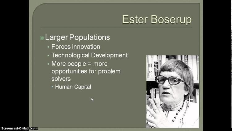 Ester Boserup Population Theories Part 2 YouTube