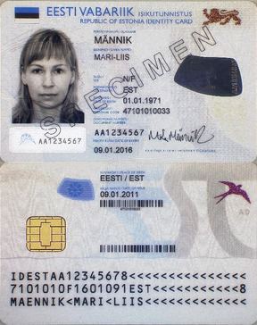 Estonian ID card