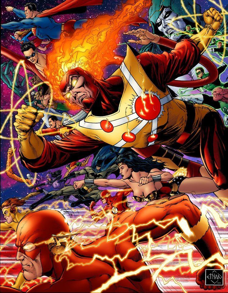 Ethan Van Sciver Ethan Van Sciver drawing of Firestorm and JLA Firestorm Fan